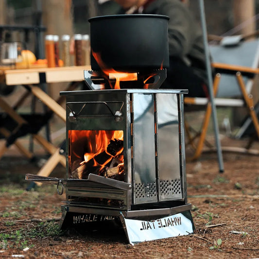 Cuboid Wood Stove & Grill