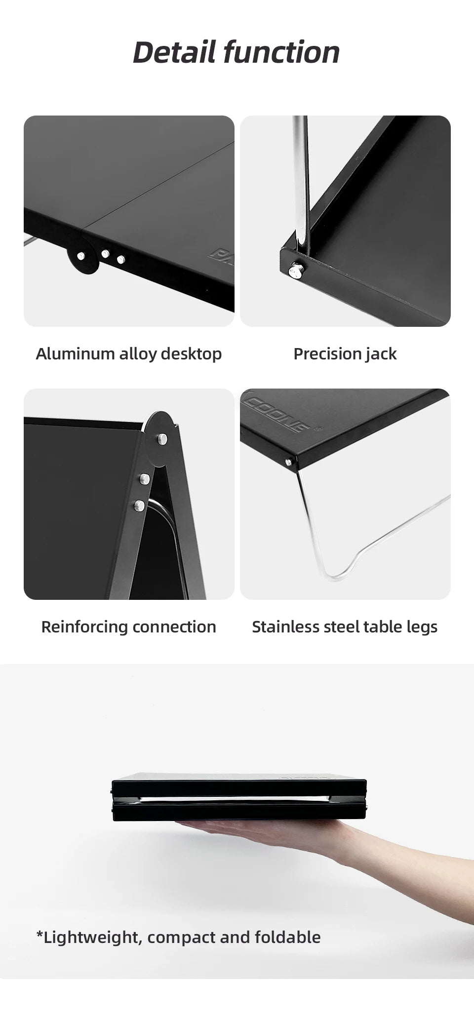 Camping Portable Foldable Table Small Coffee Tables Ultralight Outdoor Hiking Picnic Table MDF Mini Folding Table New