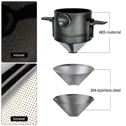 Pour Over Coffee Maker Set With Stainless Steel