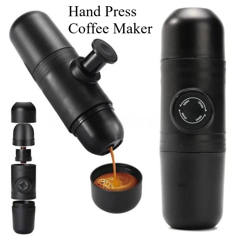 140ml  Mini Hand Press Manual Coffee Machine Portable Capsule