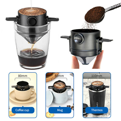 Pour Over Coffee Maker Set With Stainless Steel