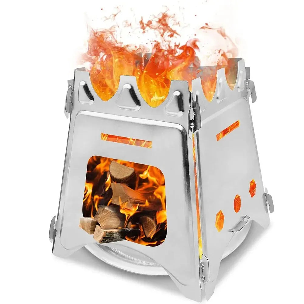 Portable Camping Wood Stove with Stainless Steel