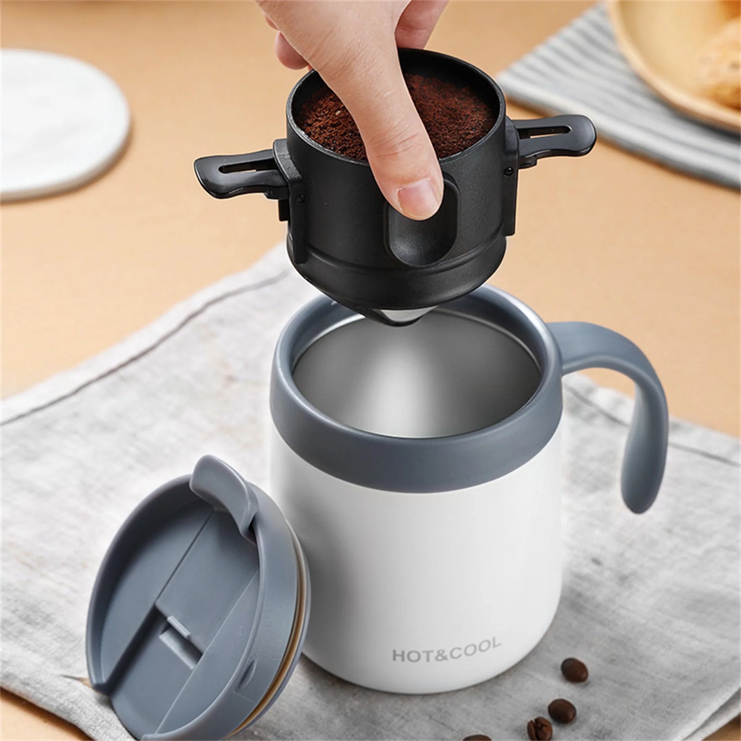 Pour Over Coffee Maker Set With Stainless Steel