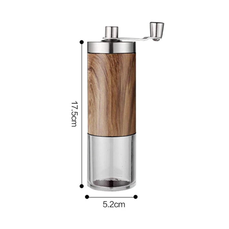 Coffee Bean Grinder Portable Wood Grain